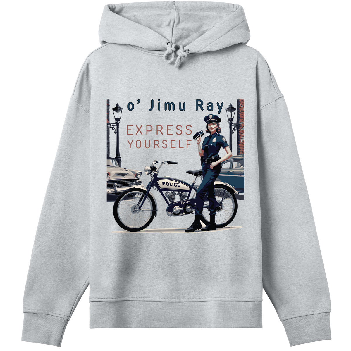 Retro Law & Style - Bold Hoodie - Grey melange women - Hoodies