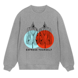 Express Your Elegance - Suit Silhouettes - Grey melange men - Sweatshirts