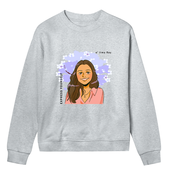 Floral Fresh - Express in Bloom - Grey melange women - Sweatshirts