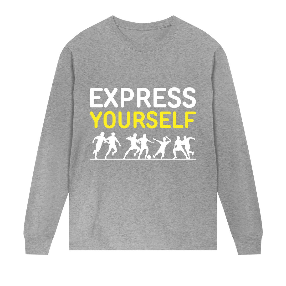 Redefine Fashion - Express Yourself in Style - Grey melange men - Long Sleeve T-shirts