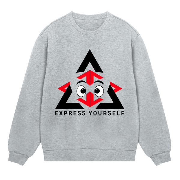 Bold Arrows Sweater - Grey melange men - Sweatshirts