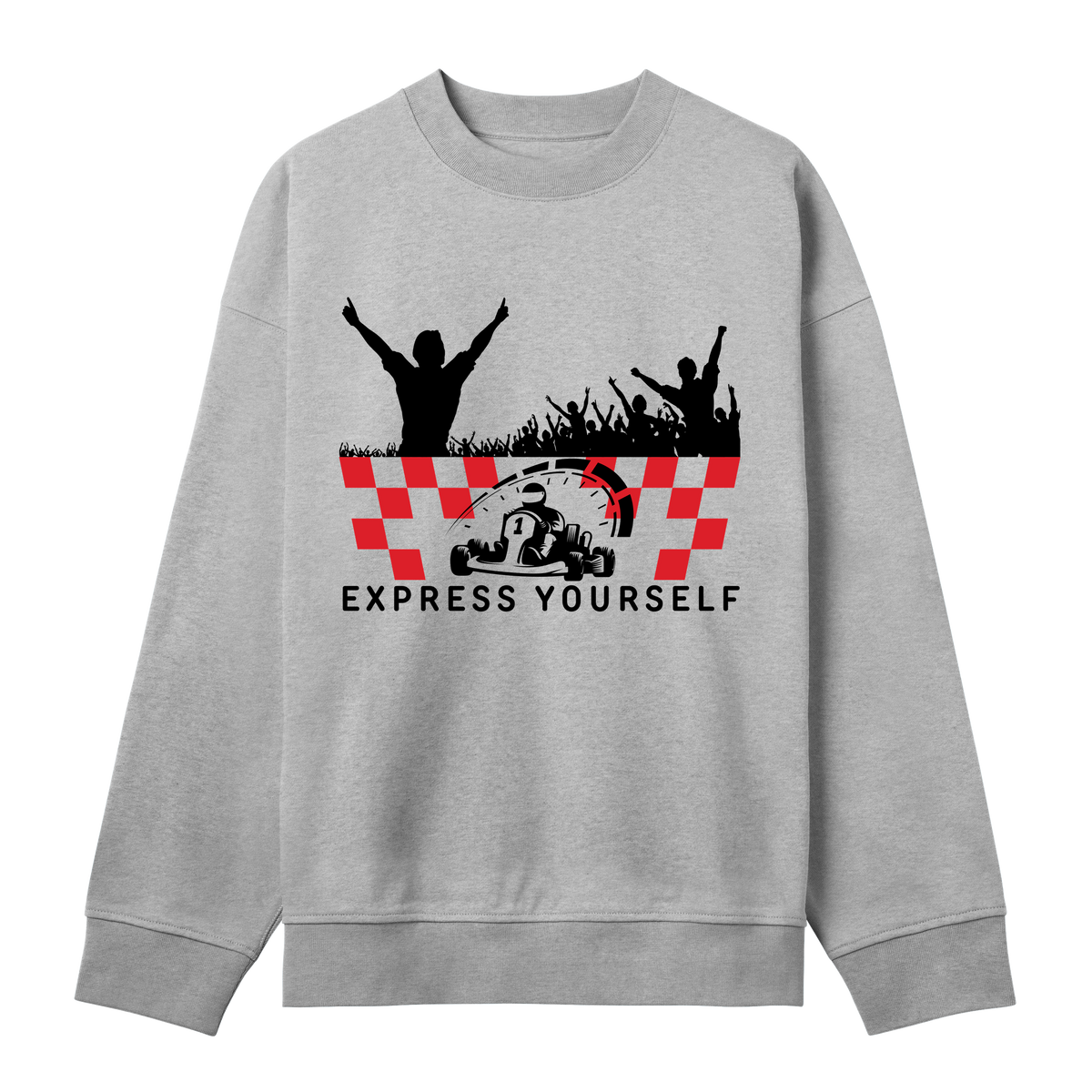 Race Day Bold Sweatshirt - Grey melange men - Sweatshirts