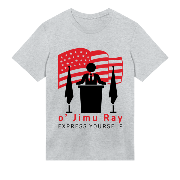 Iconic American Vibes - o' Jimu Ray 4th July Special - Grey melange men - T-shirts