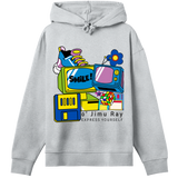 Smile! Retro Oversized Hoodie - Grey melange women - Hoodies