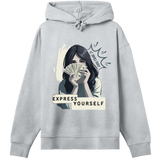 Wealthy Vibes - Flaunt Your Success in Style - Grey melange women - Hoodies