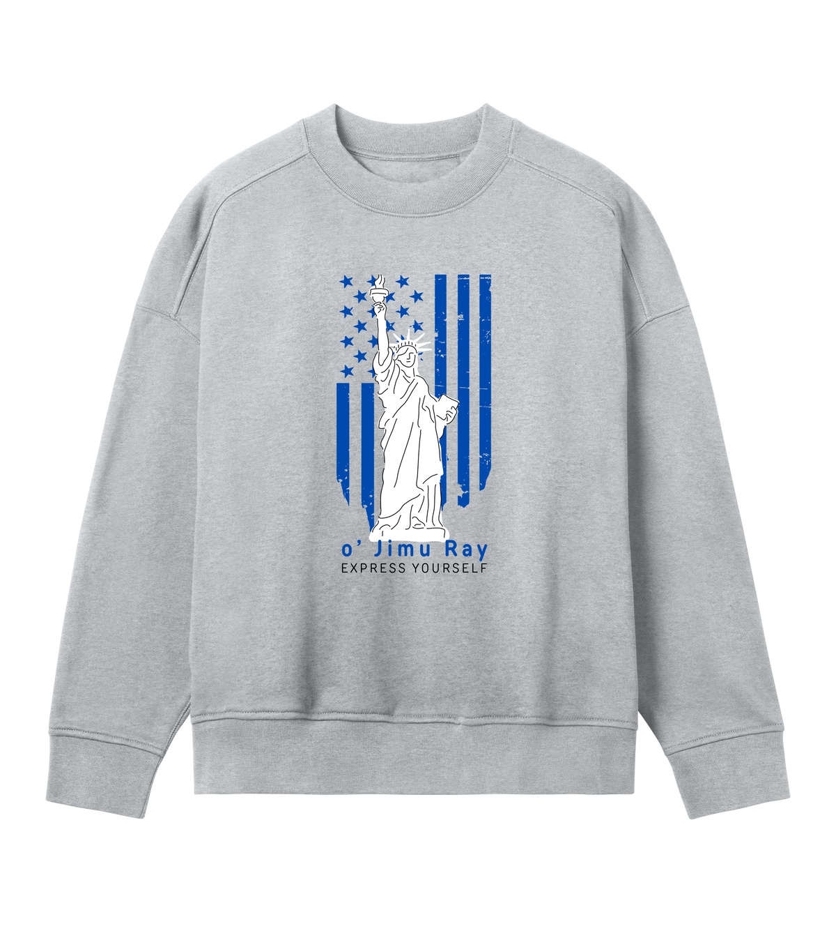 Patriot Spirit Women's Sweatshirt - o' Jimu Ray 4th July Special - Grey melange women - Sweatshirts