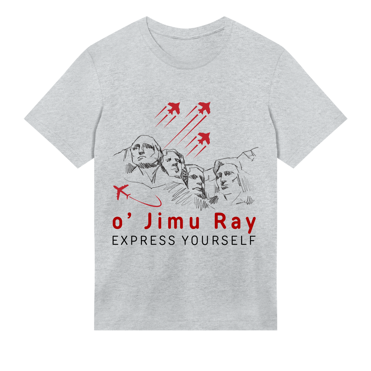 Monumental Flight - o' Jimu Ray 4th July Special - Grey melange men - T-shirts