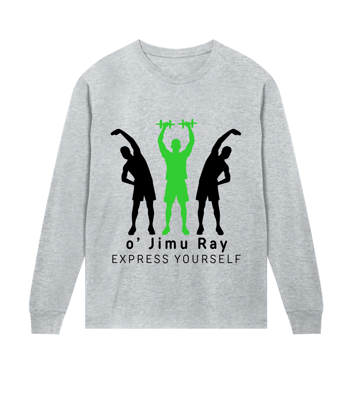 Empowerment Through Fitness Tee - Grey melange men - Long Sleeve T-shirts