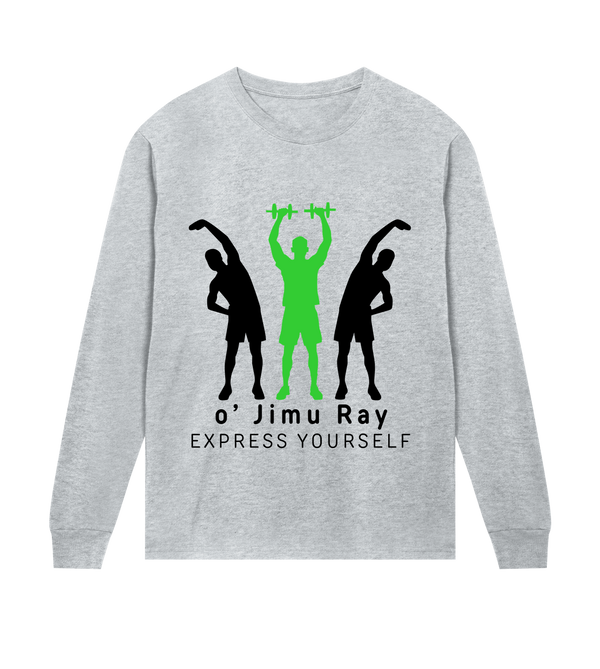 Empowerment Through Fitness Tee - Grey melange men - Long Sleeve T-shirts