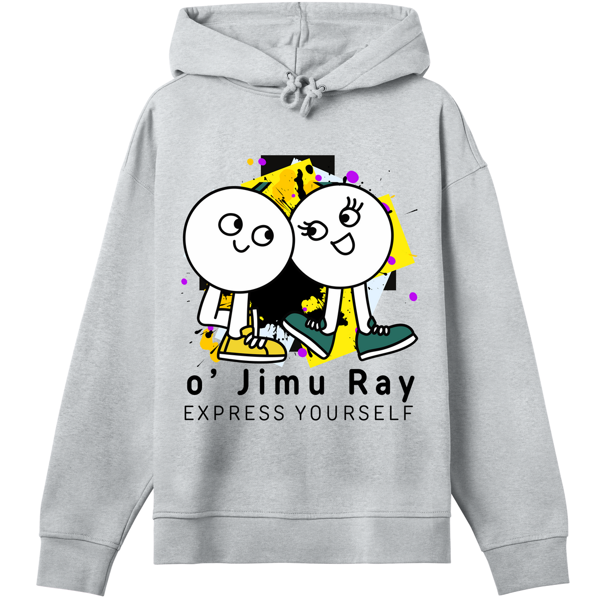 Happy Faces - Embrace the Joy - Grey melange women - Hoodies