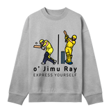 Hit & Run - Stylish Cricket Sweatshirt - Grey melange men - Sweatshirts