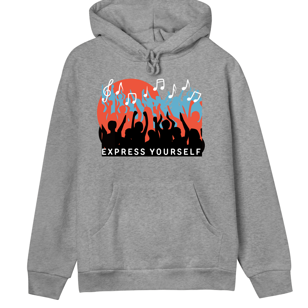 Music in Motion - Contemporary Hoodie - Grey melange women - Hoodies