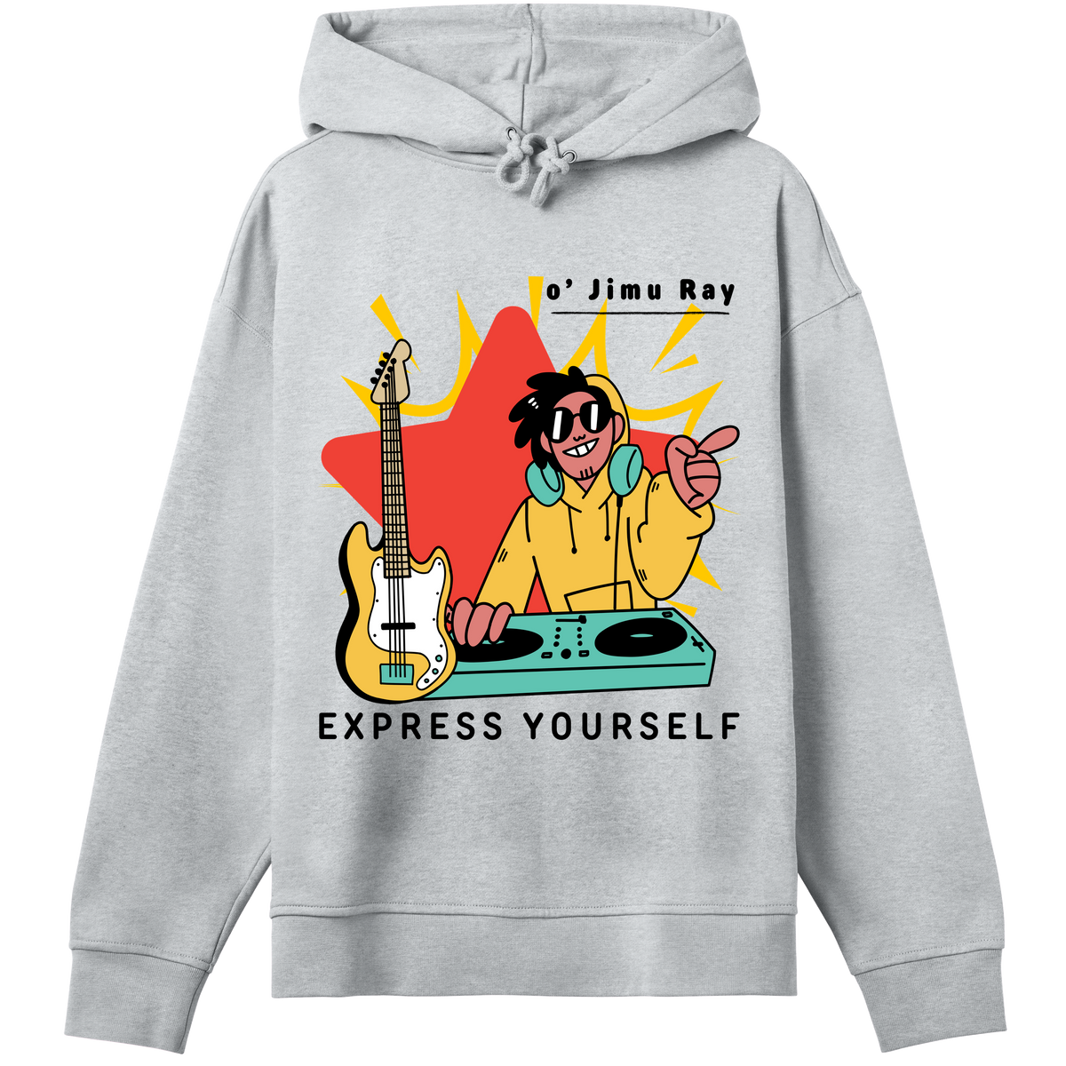 DJ Delight - Expressive Hoodie - Grey melange women - Hoodies