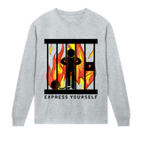 Burning Desire for Style - Grey melange men - Long Sleeve T-shirts