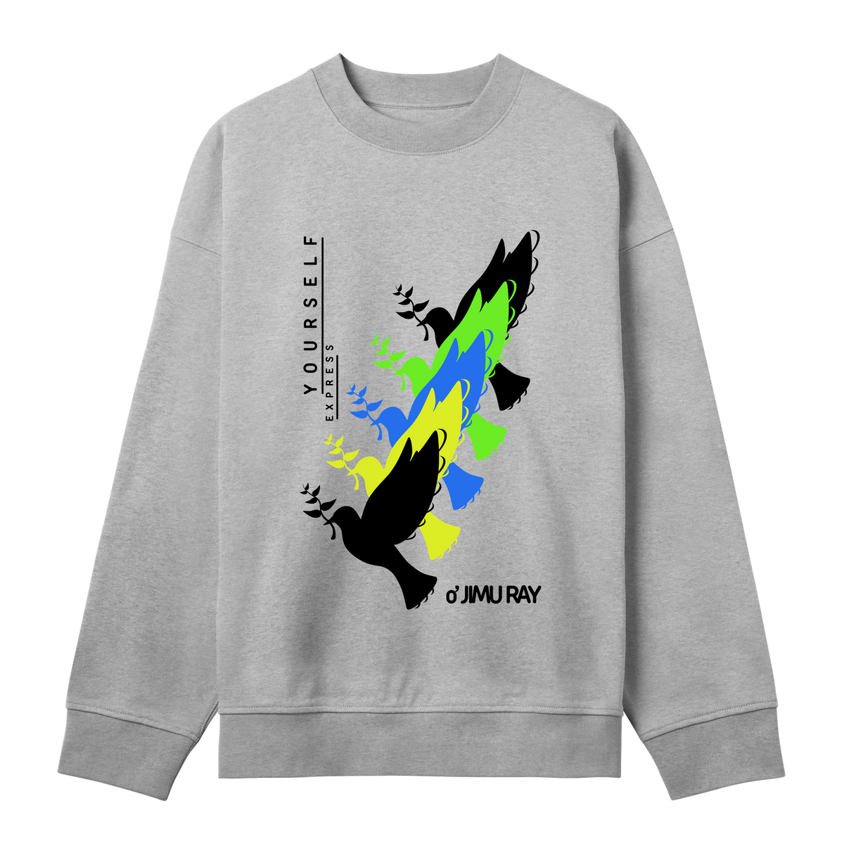 Wings of Freedom - Bold & Bright - Grey melange men - Sweatshirts