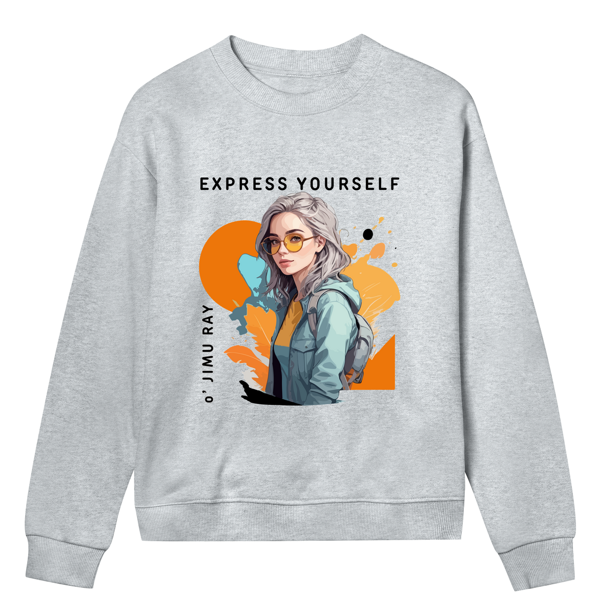 Glam Grit - Express in Style - Grey melange women - Sweatshirts