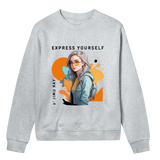 Glam Grit - Express in Style - Grey melange women - Sweatshirts