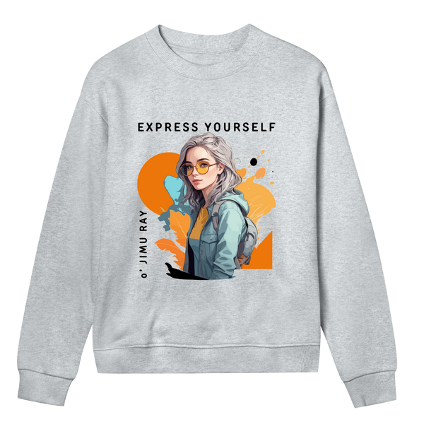 Glam Grit - Express in Style - Grey melange women - Sweatshirts