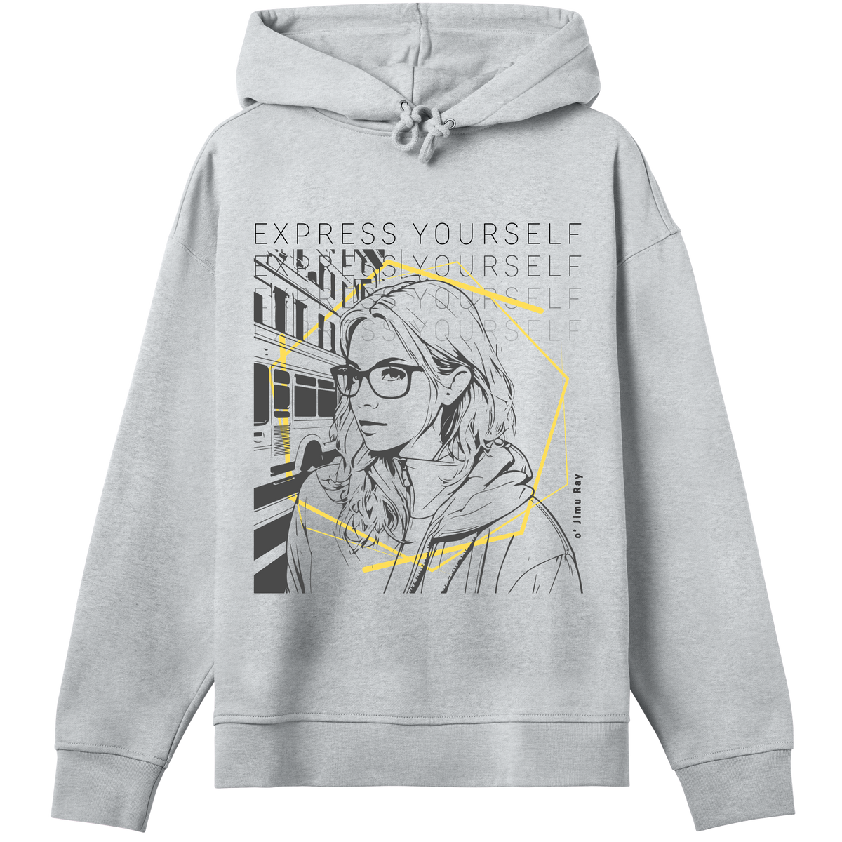 The Art of Expression Hoodie - Grey melange women - Hoodies