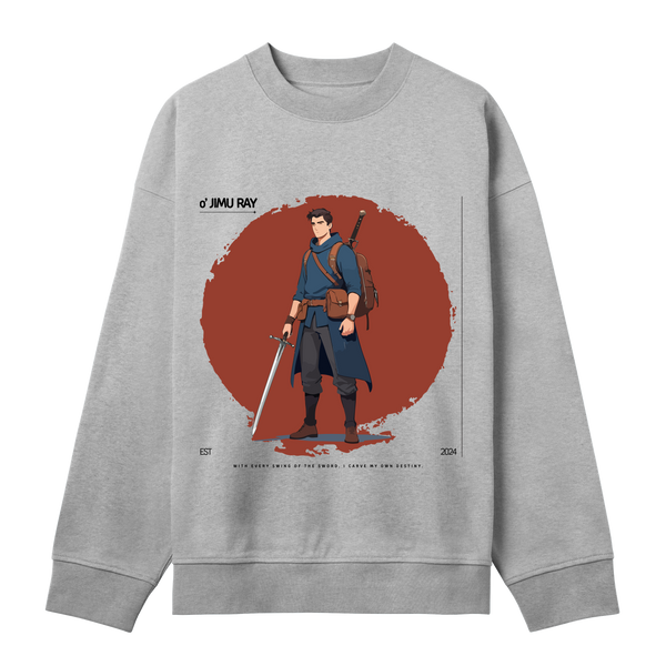 Warrior's Journey - Boxy Sweatshirt - Grey melange men - Sweatshirts