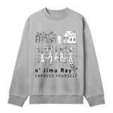 Nostalgic Fun- Boxy Sweatshirt - Grey melange men - Sweatshirts