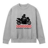 Fearless Racing Style - Minimalist Sweatshirt - Grey melange women - Sweatshirts