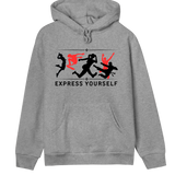 Energetic Shadows - Stylish Women's Hoodie - Grey melange women - Hoodies