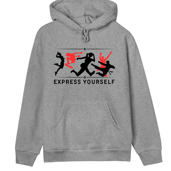 Energetic Shadows - Stylish Women's Hoodie - Grey melange women - Hoodies