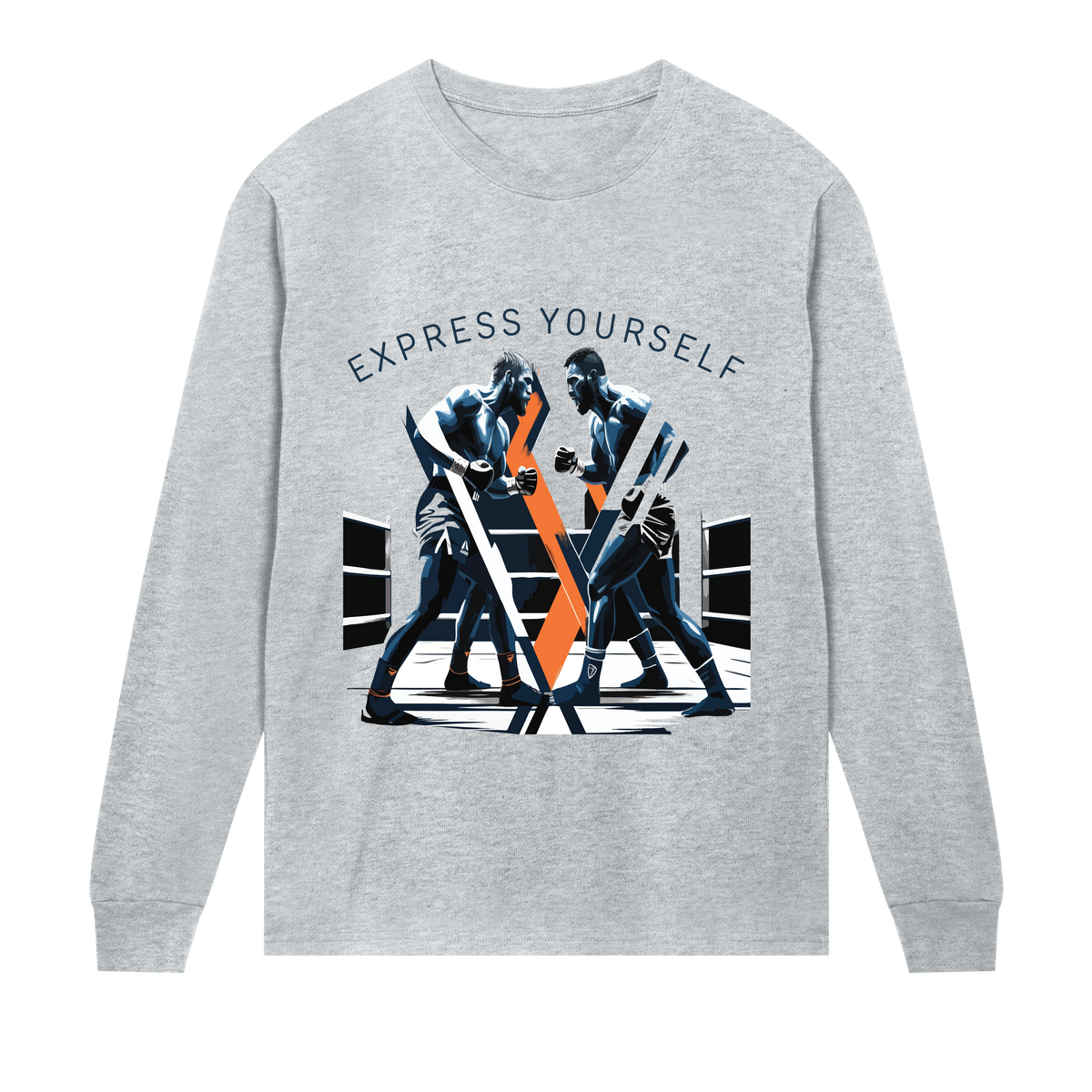 Ring of Boldness - Style That Speaks - Grey melange men - Long Sleeve T-shirts