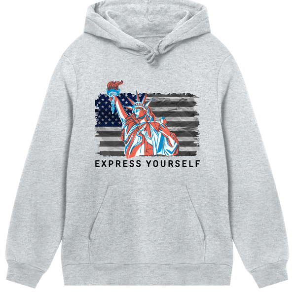 Liberty in Style - o' Jimu Ray 4th July Special - Grey melange men - Hoodies