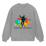 Splash of Expression Sweatshirt - Grey melange men - Sweatshirts