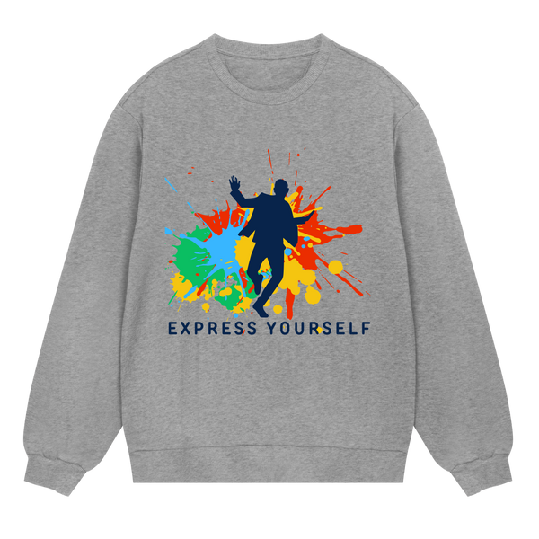 Splash of Expression Sweatshirt - Grey melange men - Sweatshirts