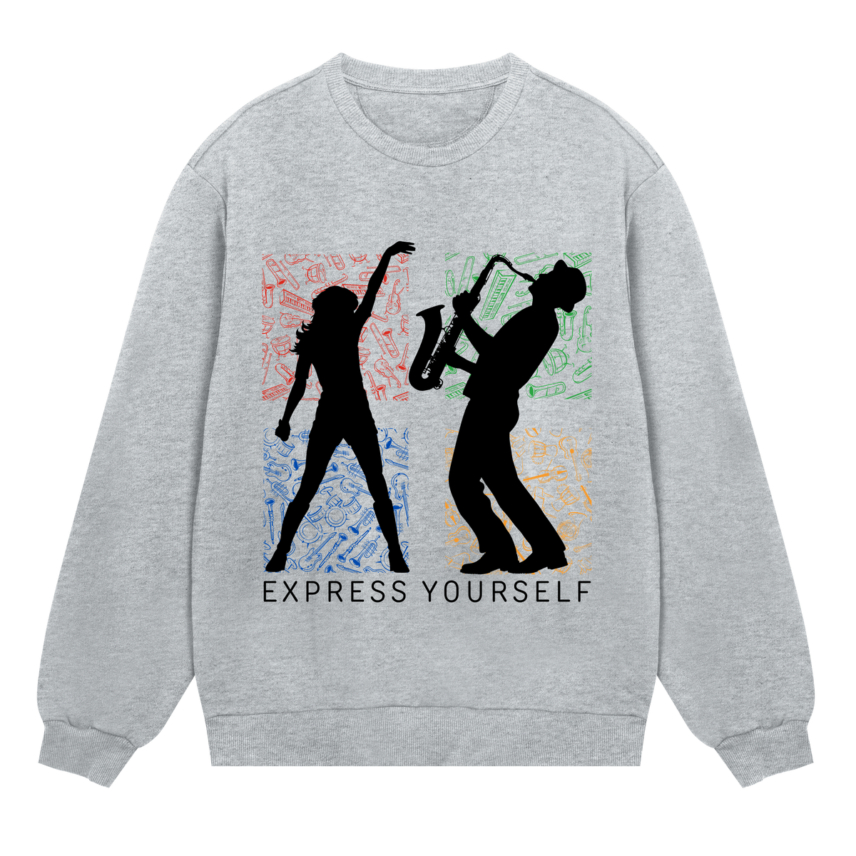 Dynamic Melodies - Stand Out - Grey melange men - Sweatshirts