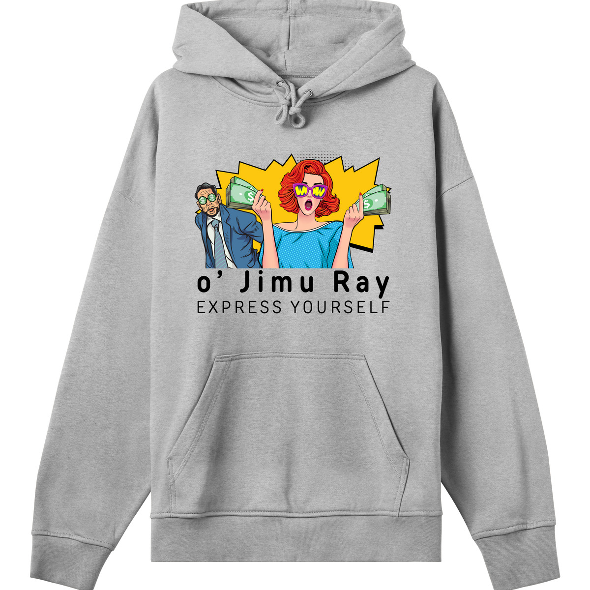 Show Me the Money - Express Yourself - Grey melange men - Hoodies