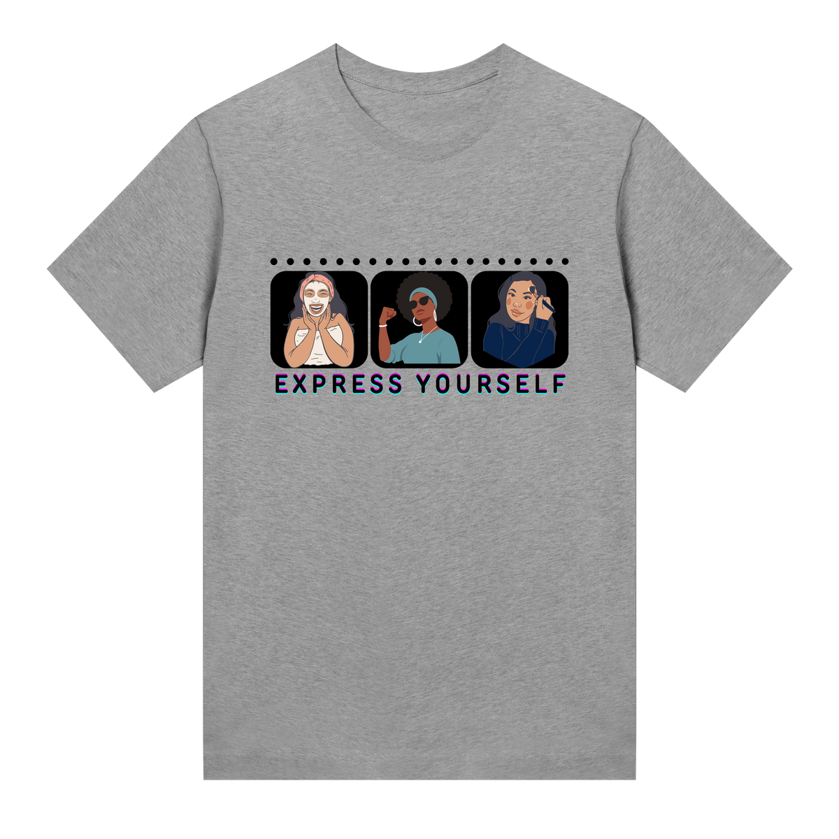 Empowered Trio - Express Yourself Tee - Grey melange women - T-shirts