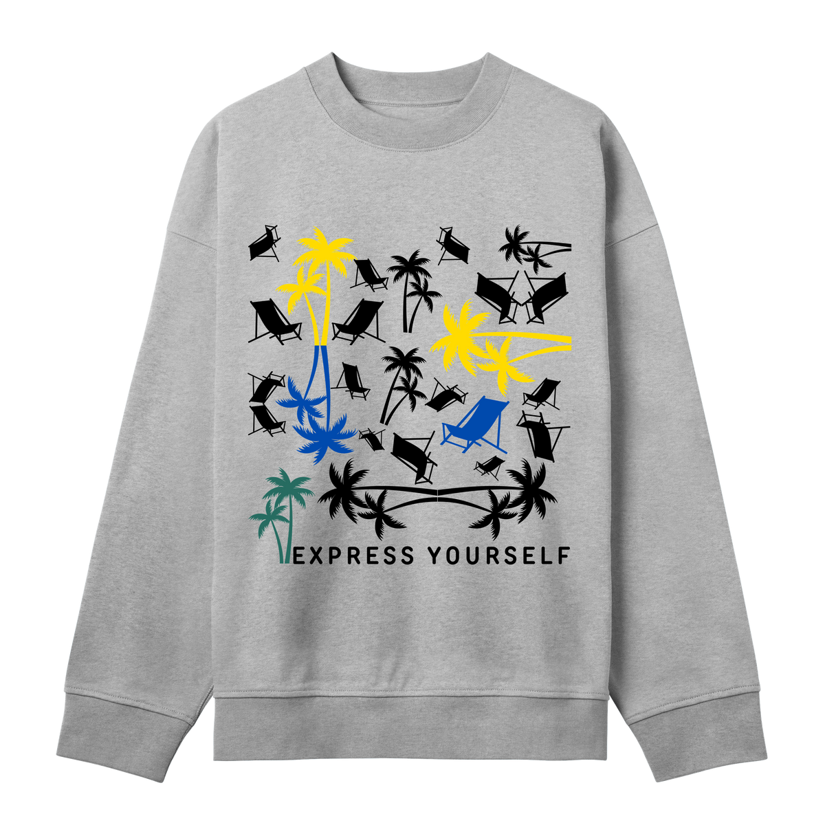 Chill Vibes - Island Life Sweatshirt - Grey melange men - Sweatshirts