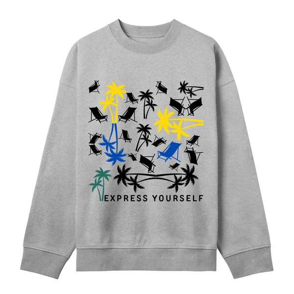 Chill Vibes - Island Life Sweatshirt - Grey melange men - Sweatshirts