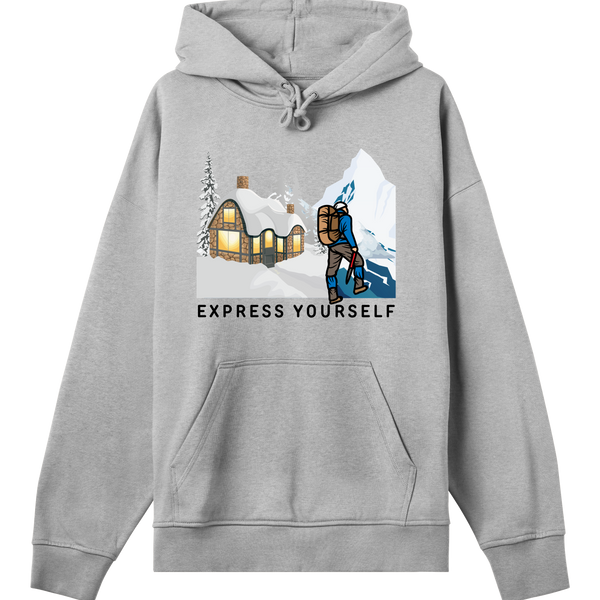 Mountain Retreat - The o' Jimu Ray Hoodie - Grey melange men - Hoodies