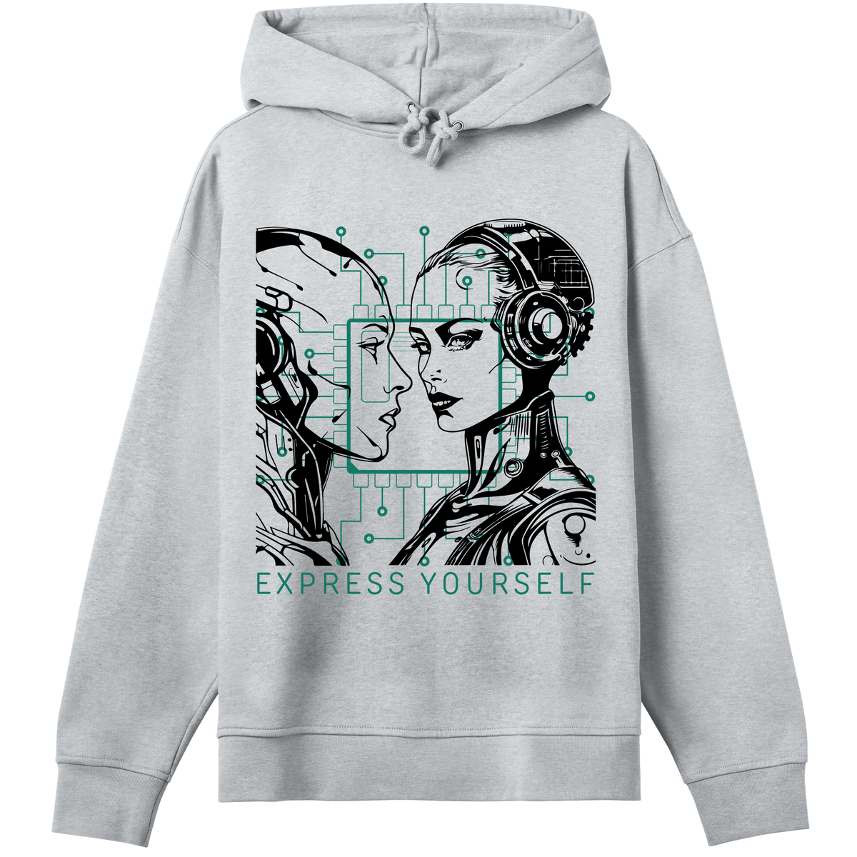 Tech Meets Fashion - Bold Hoodie - Grey melange women - Hoodies