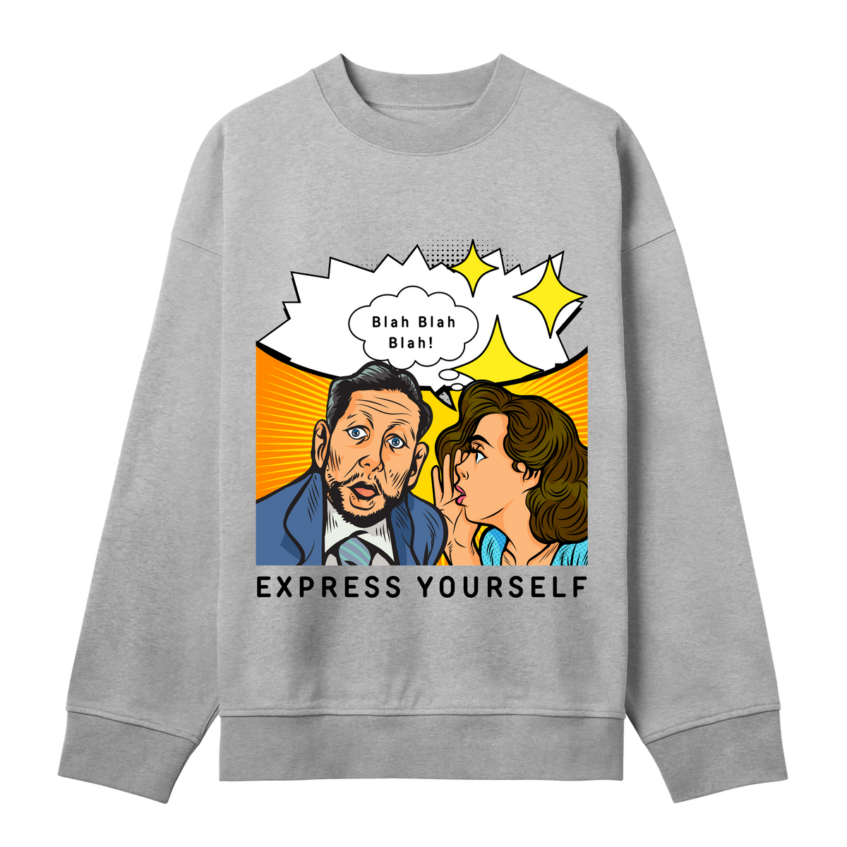 Graphic Gossip - Iconic Fashion - Grey melange men - Sweatshirts