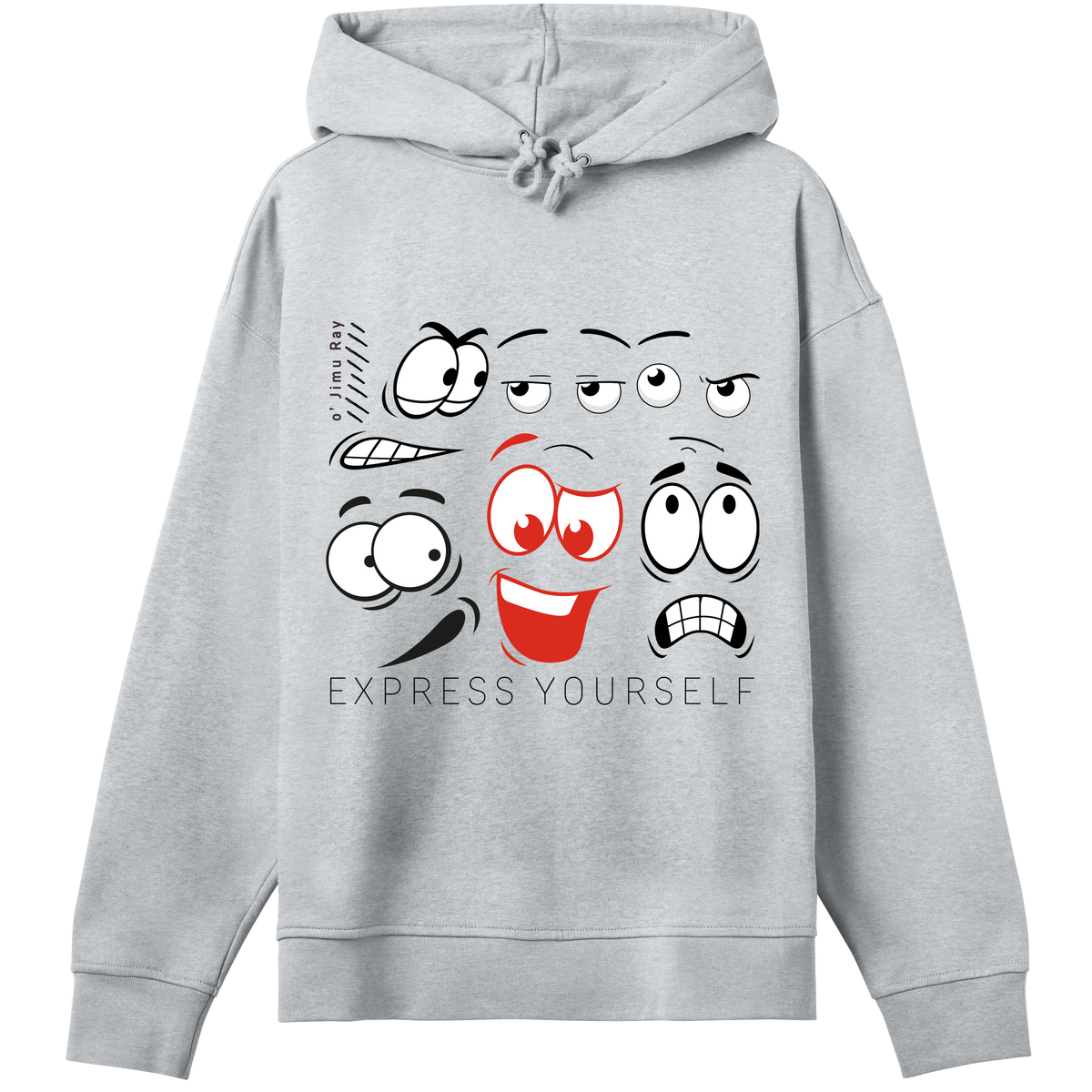 Mood Swing - Fun Faces Hoodie - Grey melange women - Hoodies