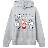 Mood Swing - Fun Faces Hoodie - Grey melange women - Hoodies