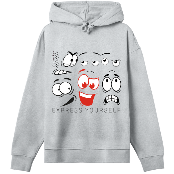 Mood Swing - Fun Faces Hoodie - Grey melange women - Hoodies