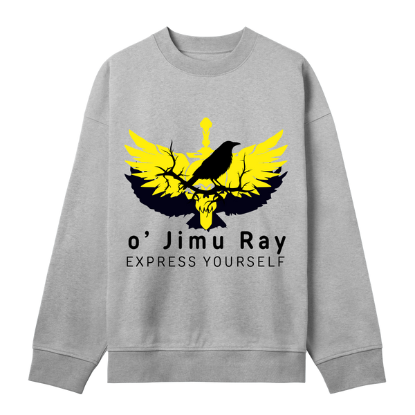 Raven Warrior - Bold Statement Sweatshirt - Grey melange men - Sweatshirts