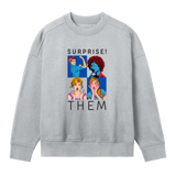 Pop Art Fusion Sweatshirt - Grey melange women - Sweatshirts