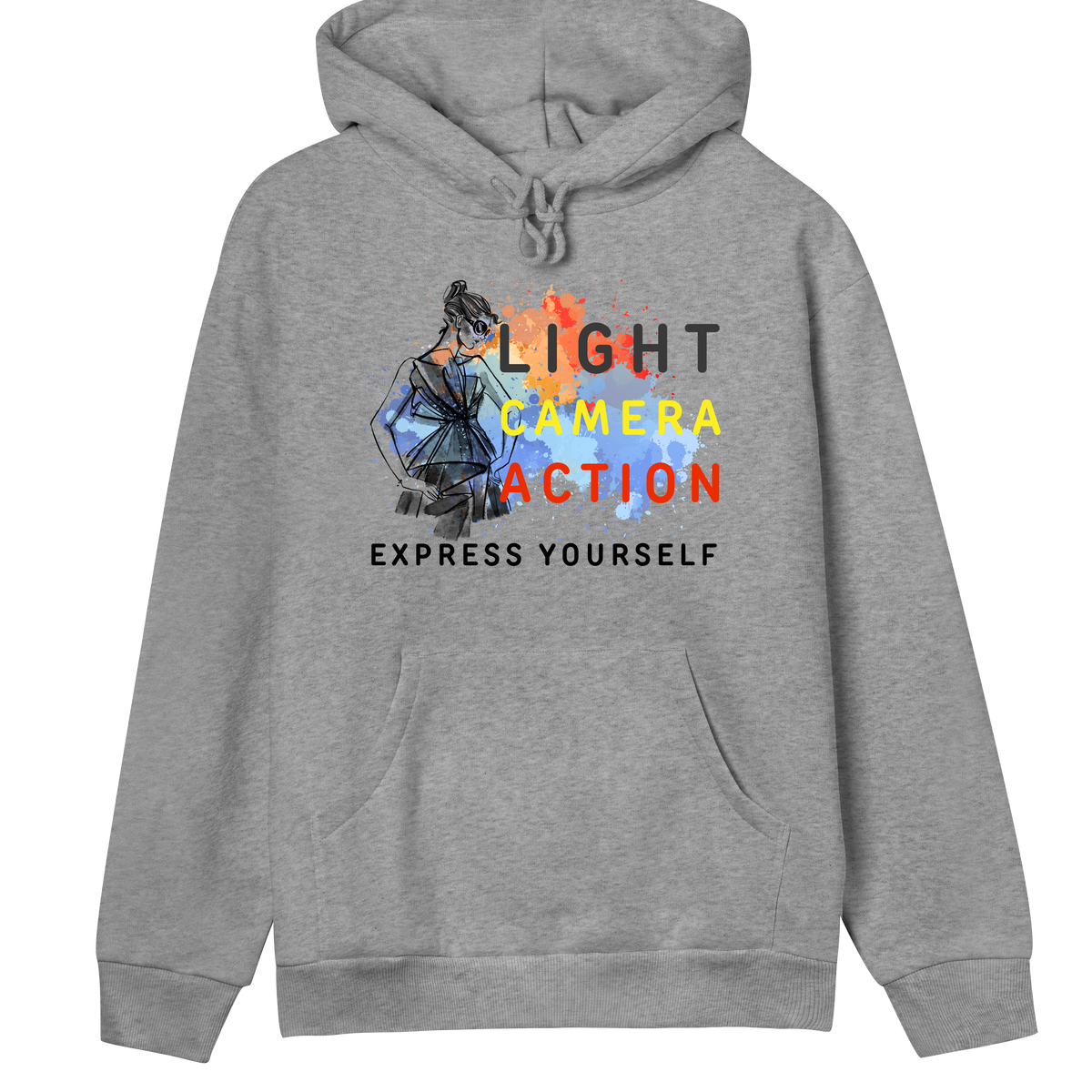 Lights - Camera - Fashion - Grey melange women - Hoodies