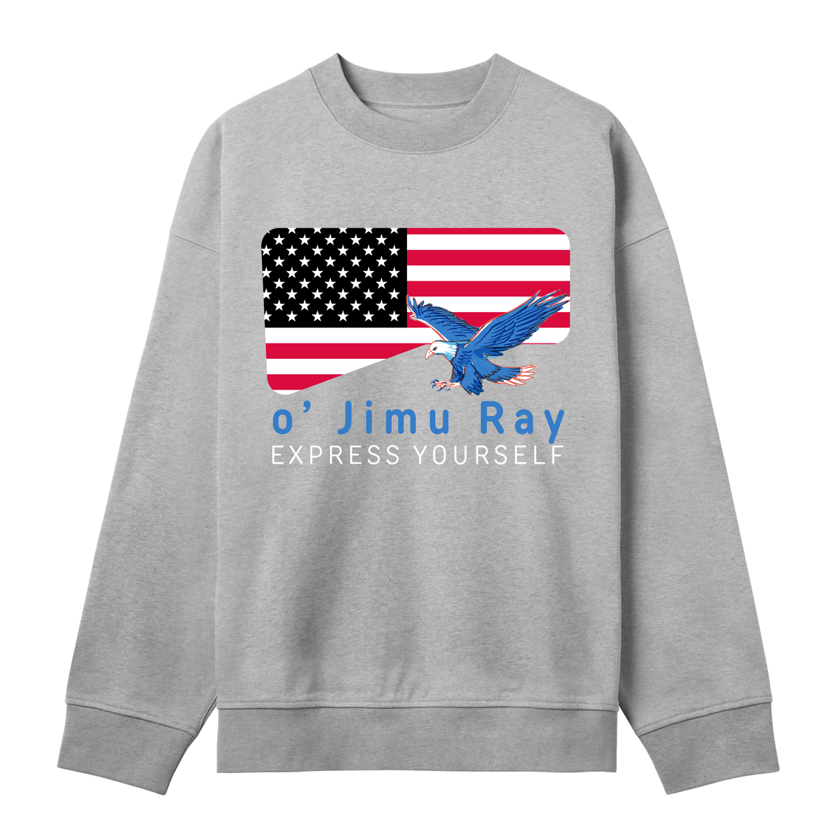 Eagle Embrace - Patriotic 4th July Sweatshirt - Grey melange men - Sweatshirts