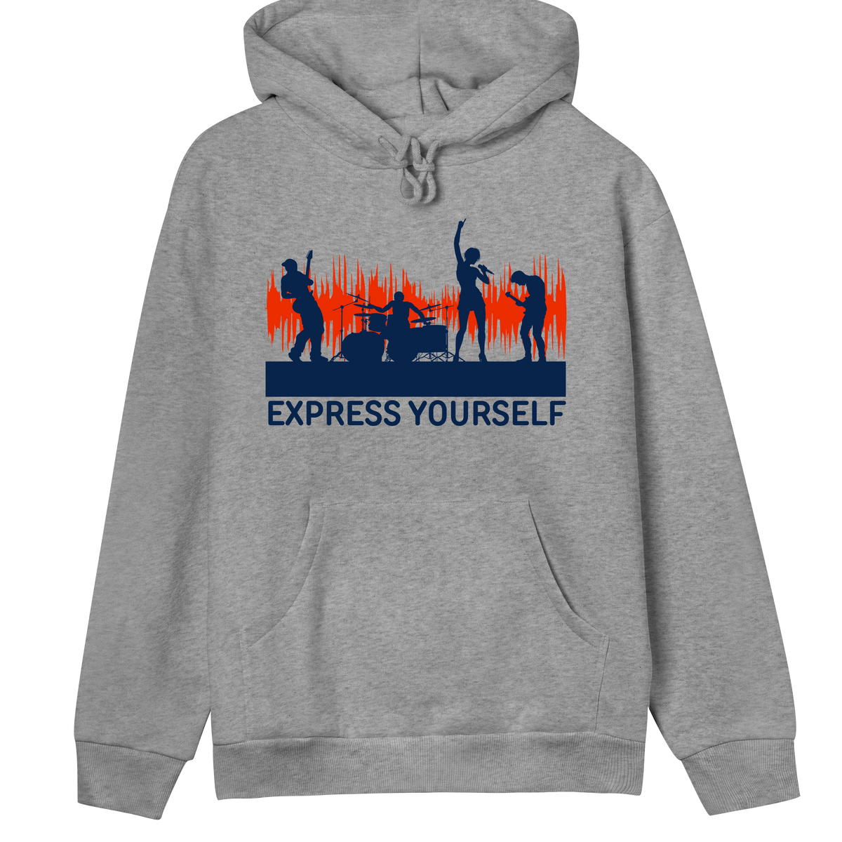 Sound-Wave Sensation - Express Yourself Hoodie - Grey melange women - Hoodies