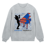 Jazz & Blues - Express Your Rhythm - Grey melange men - Sweatshirts