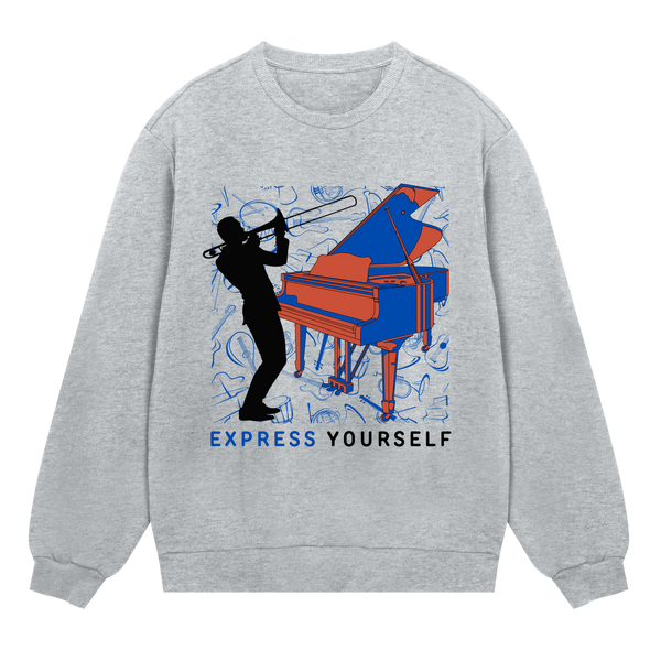 Jazz & Blues - Express Your Rhythm - Grey melange men - Sweatshirts